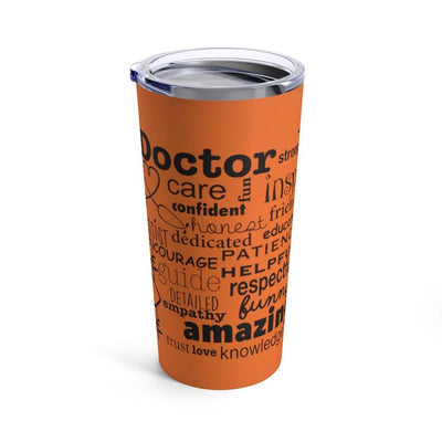 "Doctor" Tumbler 20oz-Orange - Melanated  Legend