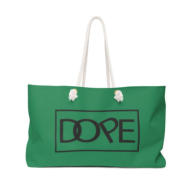 "DOPE" Weekender Bag-(Green) - Melanated  Legend