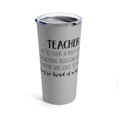 "Definition of a Teacher" Tumbler 20oz-Grey - Melanated  Legend