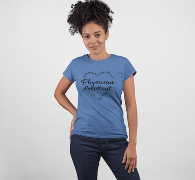 "Heart of a PA" Women's Fitted Tee - Melanated  Legend