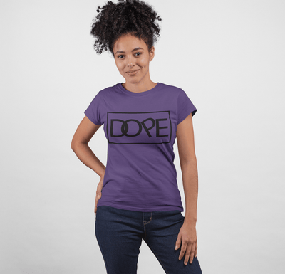 "Dope" Women's Fitted Tee - Melanated  Legend